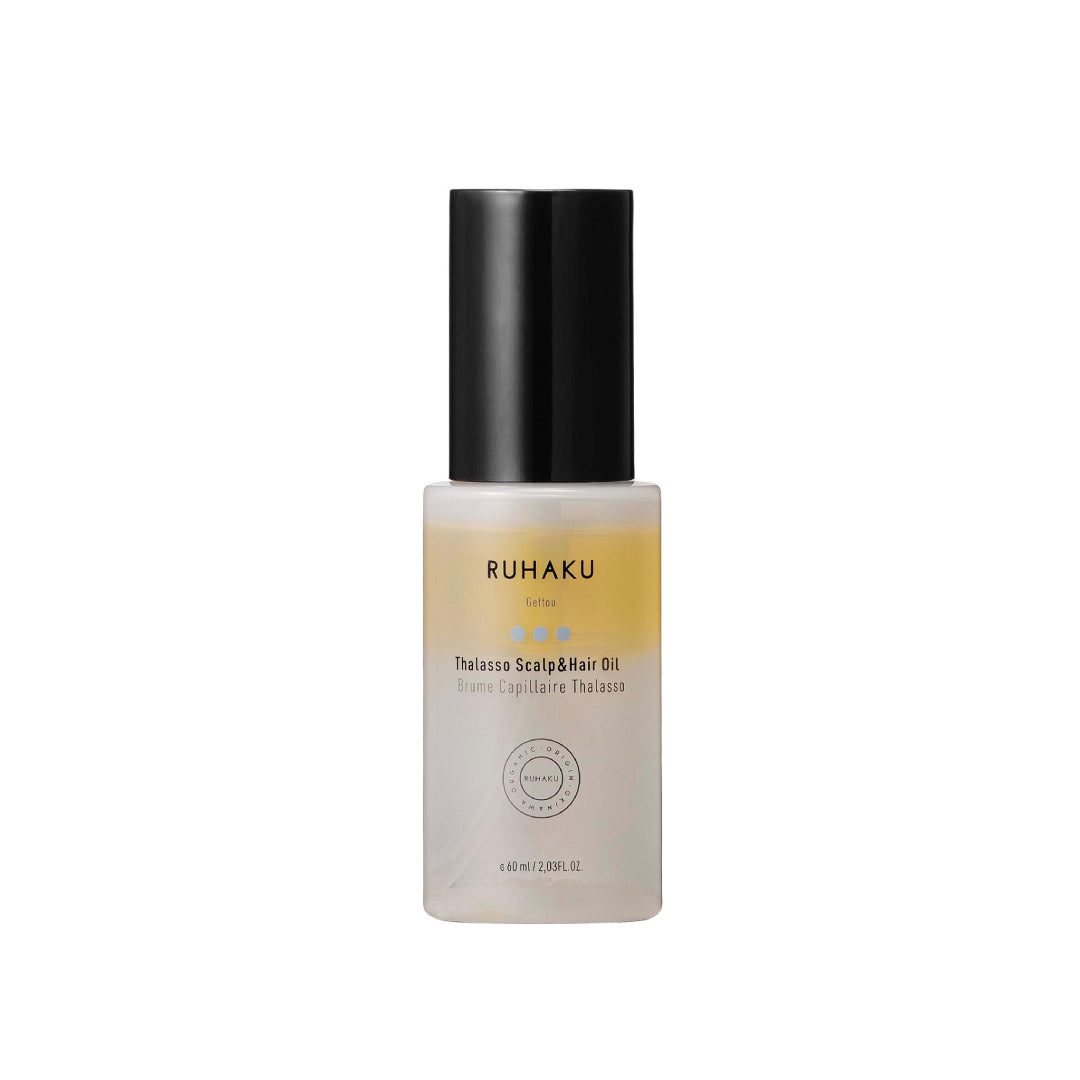 RUHAKU GETTOU THALASSO SCALP & HAIR OIL 60mL, ECOCERT certified