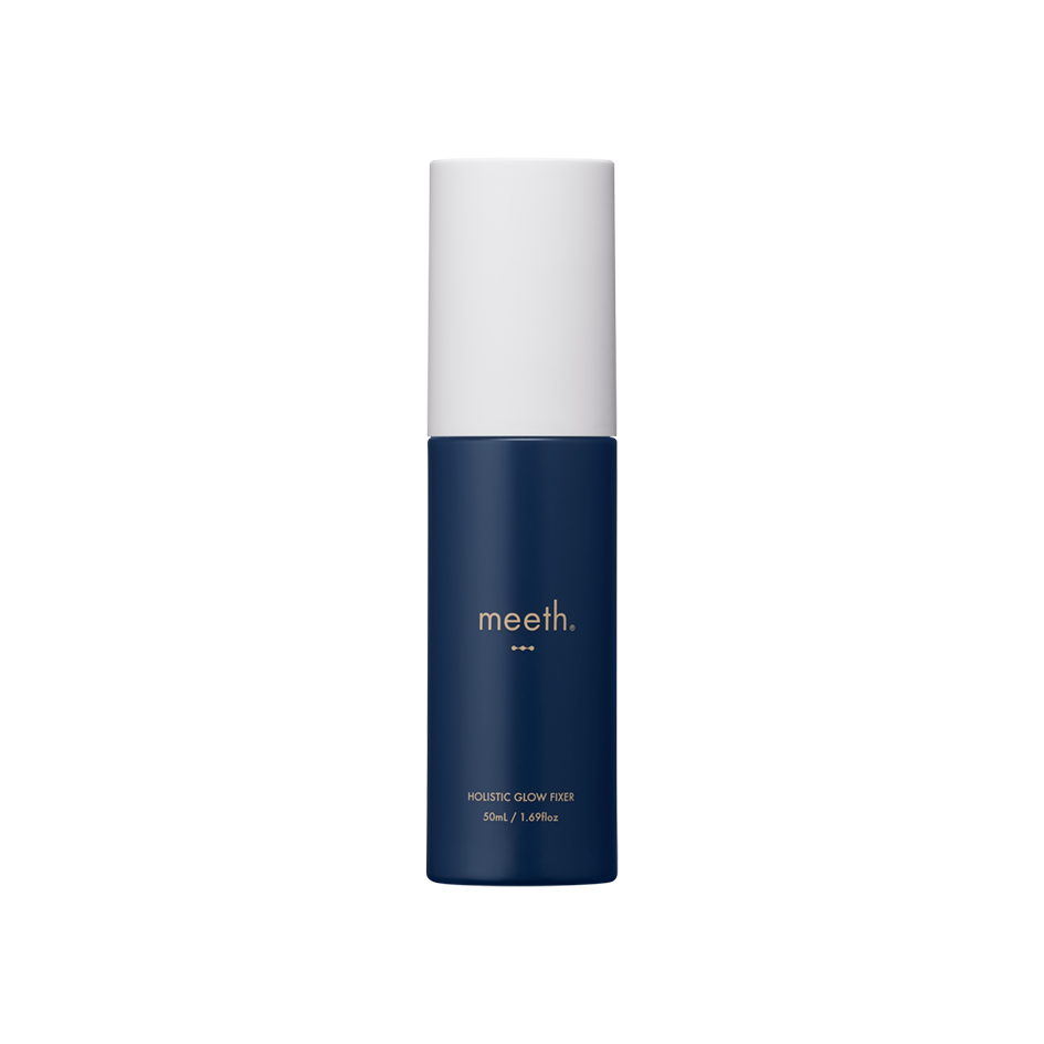 Meeth 3 Dot Holistic Glow Fixer setting spray mist bottle, 50mL