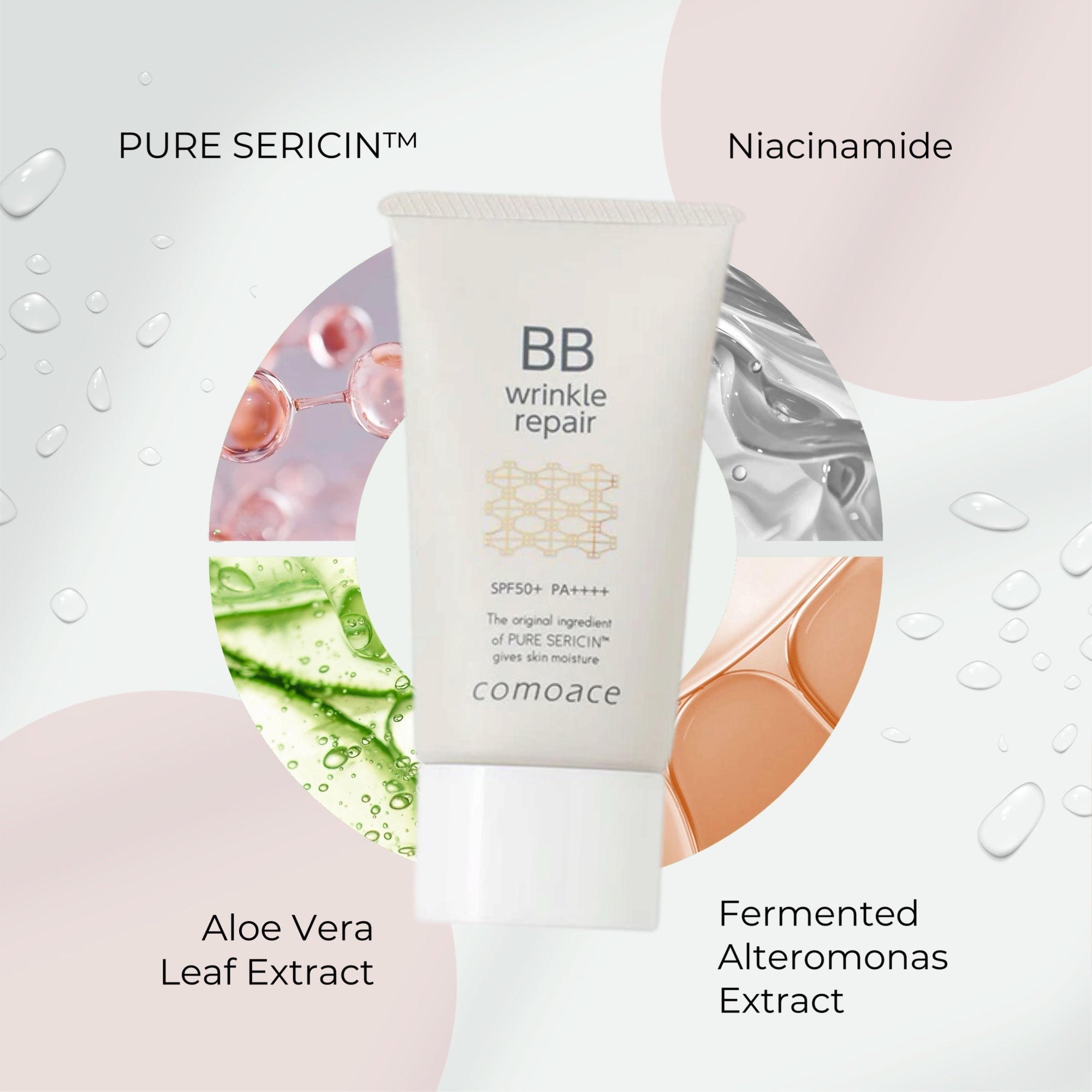 COMOACE Wrinkle Repair BB Cream with SPF 50 +／PA++++