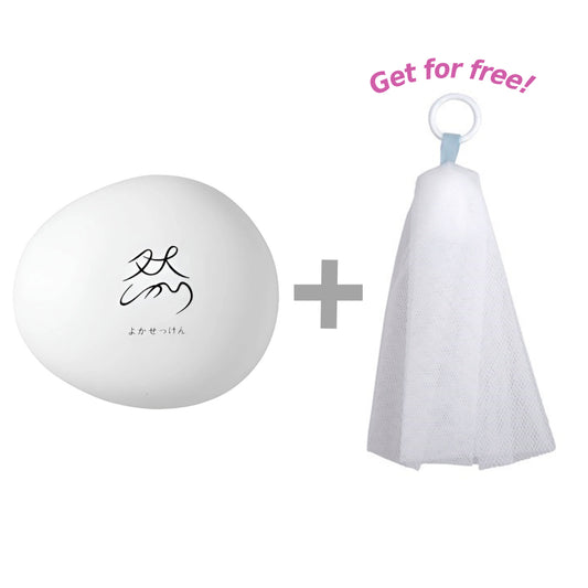 Shikari Yokasekken Natural Facial Cleansing Soap + Foaming Net for Free!