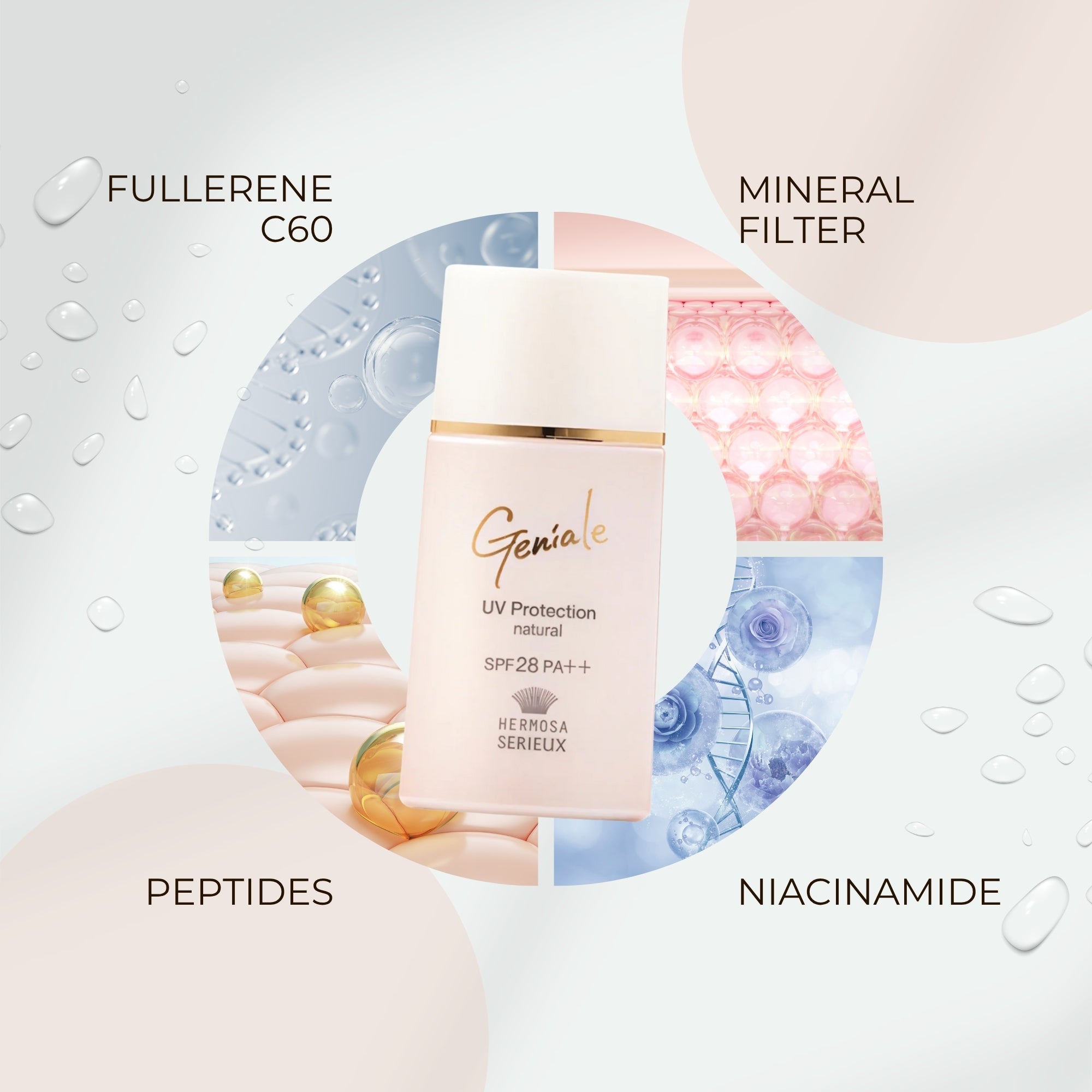 HERMOSA Geniale UV Protection SPF28送料込み 【公式通販】