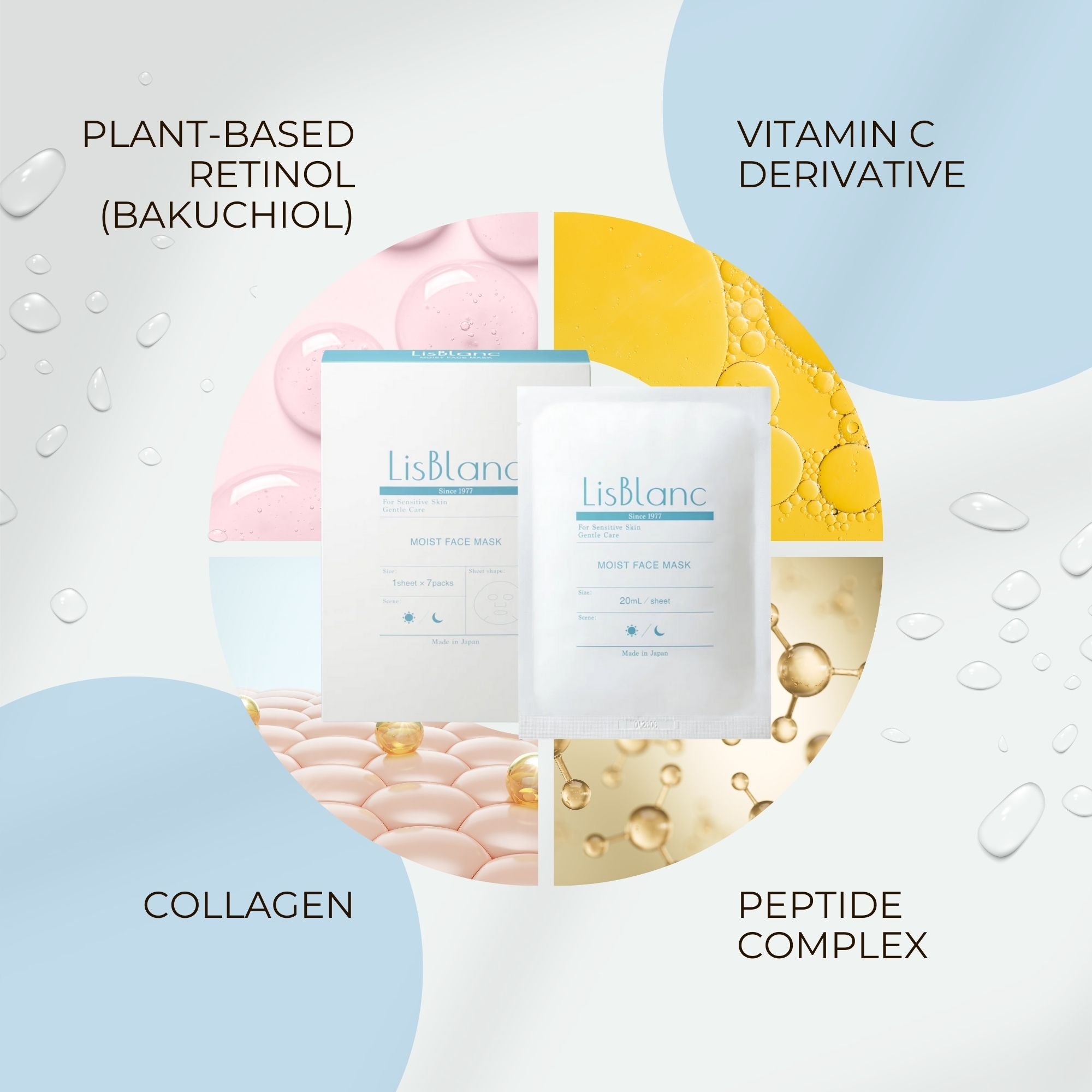 AXXZIA LisBlanc Face Sheet Mask